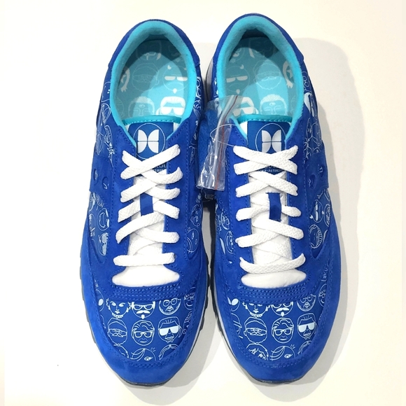 Saucony X Babochka Jazz Original Blue Suede S70151-1 Men\'s Sizes 9 & 11 US NEW main image 5